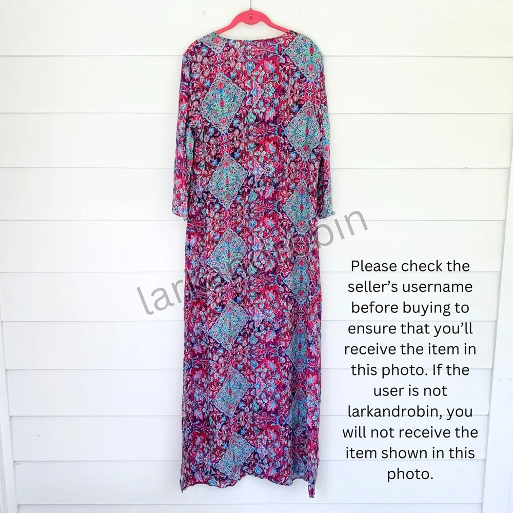 Seafolly Tapestry Long Line Casablanca Kaftan XL